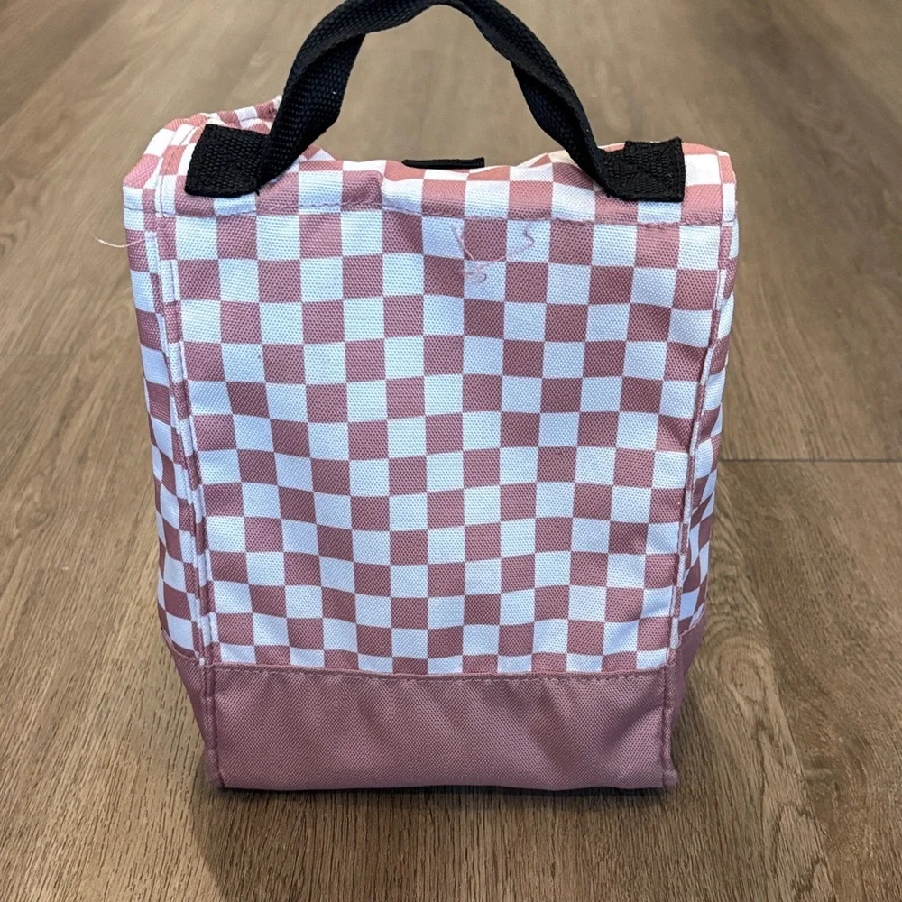 Vans off the wall Pink Checkered Insulated Lunch Cooler Bag